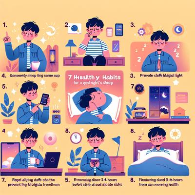 숙면의 비밀을 공개합니다! 건강을 위한 7가지 생활 습관